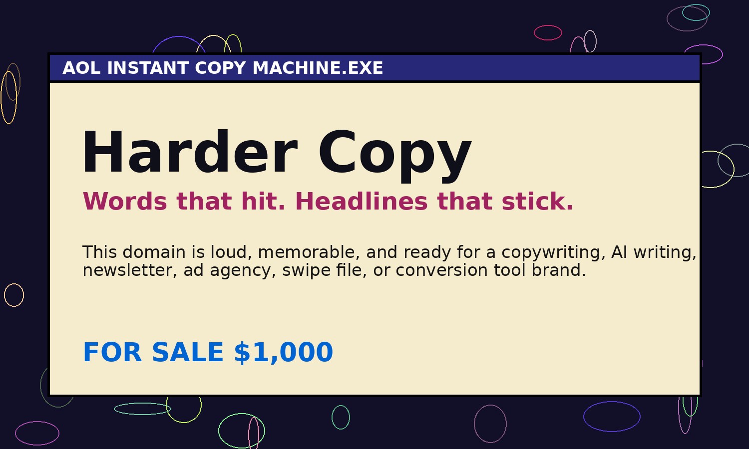 Retro HarderCopy.com sales machine graphic
