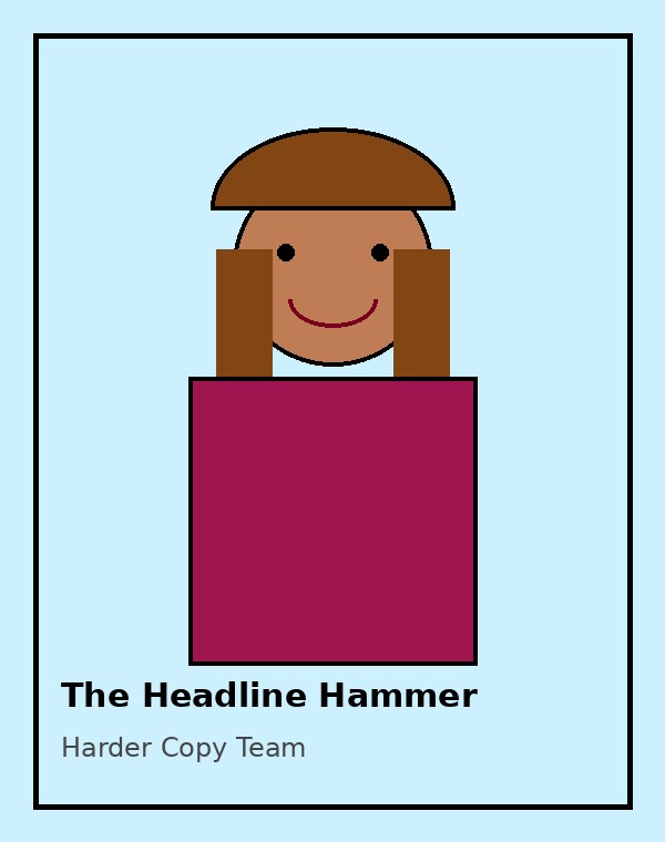 The Headline Hammer original retro mullet copywriter card