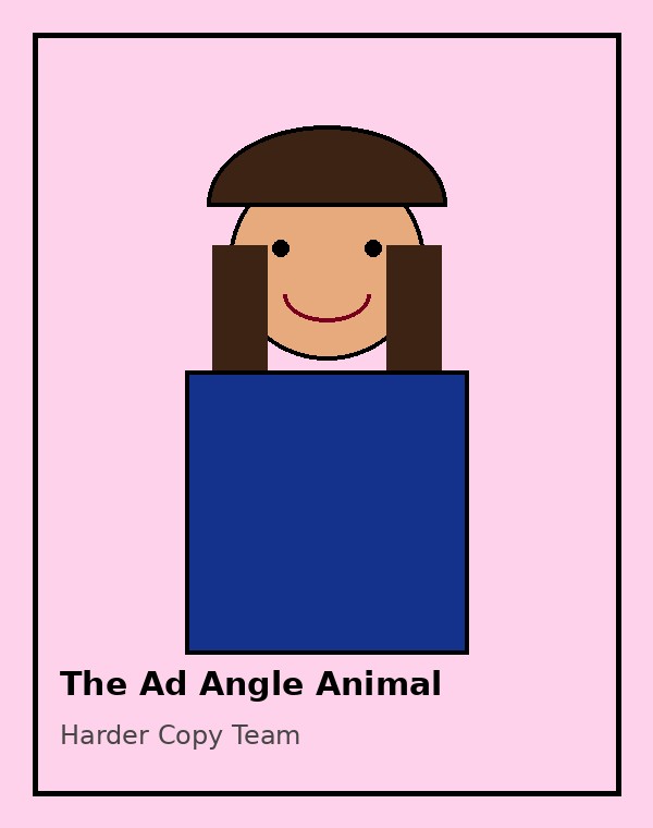 The Ad Angle Animal original retro mullet copywriter card