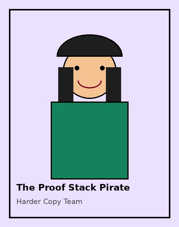 The Proof Stack Pirate original retro mullet copywriter card