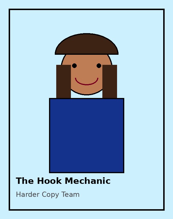 The Hook Mechanic original retro mullet copywriter card